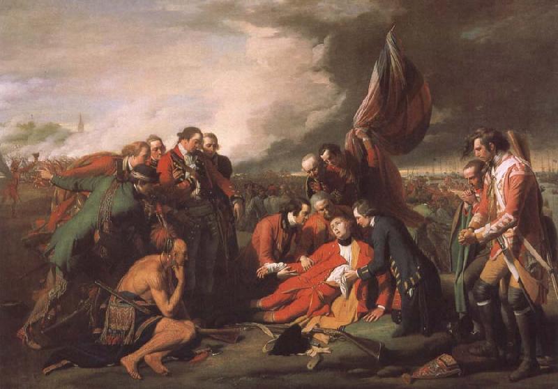 Benjamin West Tod des General Wolfe in der Schacht von  Quebec Sweden oil painting art